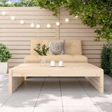  Vrtni stolček za noge 120x80 cm trdna borovina | Shoptok.si