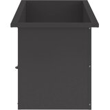  Vrtna posuda za sadnju s LED svjetlom Crna 40 x 80 x 40 cm | shoptok.hr