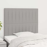  Uzglavlja 2 kom svjetlosiva 80x5x78/88 cm od tkanine | shoptok.hr