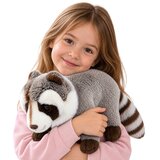  Plush Raccoon Mascot Cuddly Toy Realistic Gray 45 cm | shoptok.hr