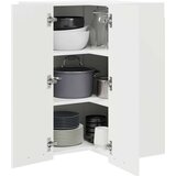 vidaXL Viseča omarica Riga Bela 57 x 57 x 80 cm Konstruiran les | Shoptok.si