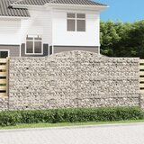  Lučne gabionske košare 2 kom 400x30x180/200cm pocinčano željezo | shoptok.hr