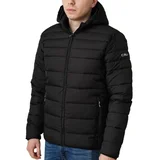 muška jakna fix hood, midi,crna