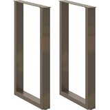  Noge za barski stol U-oblik 2 kom Prirodni čelik 60 x (90-91) cm Čelik | Eponuda.com