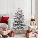 vidaXL Umetno Zložljivo Božično Drevo Bela 120 cm PE in PVC | Shoptok.si