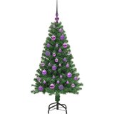 vidaXL Umestno božično drevo Zelena 120 cm PVC, jeklo in plastika | Shoptok.si