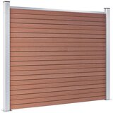  Panel za ogradu WPC 180 x 146 cm smeđi | shoptok.hr