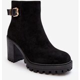 Kesi Suede women's ankle boots with black Menorium décor | shoptok.hr