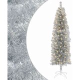  Umjetno vitko božićno drvce 180 cm 300 LED lampica Topla bijela - 180 cm s LED svjetlima | shoptok.hr