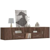 vidaXL Kotna omarica rjav hrast 200x40x45 cm inženirski les | Shoptok.si