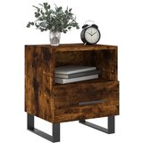  Noćni ormarić boja hrasta 40x35x47 5 cm od konstruiranog drva | shoptok.hr