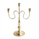 Lilium zlatni metalni svećnjak 1x3, visina 34cm,448645 | ePonuda.com