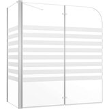 vidaXL tuš-kabina od kaljenog stakla 120 x 68 x 130 cm prugasta | shoptok.hr