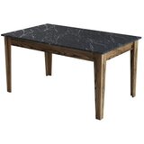 Hanah home trpezarijski sto milan 518 walnut black | ePonuda.com