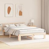  Krevetna konstrukcija Prirodna 160 x 200 cm Čvrsto borovo drvo | shoptok.hr