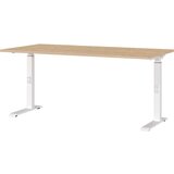 Germania Radni stol podesive visine s pločom stola u dekoru hrasta 80x160 cm Downey – Cijene