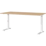 Radni stol podesive visine s pločom stola u dekoru hrasta 80x160 cm Downey –