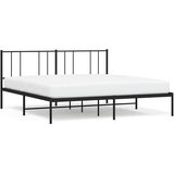  Metalni okvir za krevet s uzglavljem crni 193x203 cm | Eponuda.com