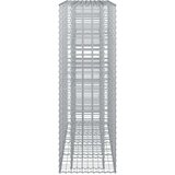  Gabionski uzdignuti krevet 2 pcs Srebrno 170 x 50 x 150 cm | shoptok.hr
