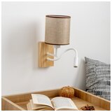  Brilagi - LED zidna lampa NUBILA WOOD 1xE27/25W/230V + LED/3W hrast/braon | Eponuda.com