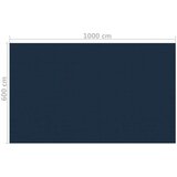 vidaXL Plavajoča PE solarna folija za bazen 1000x600 cm črna in modra | Shoptok.si