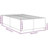  Okvir za krevet crni 120 x 200 cm od tkanine | shoptok.hr