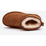 Boto Fashionable Suede Low Snow Boots Camel Nucca | Shoptok.si