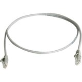 Telegärtner L00000A0273 RJ45 omrežni kabel\, Patch kabel CAT 6 U/UTP 1.00 m siva ognjevaren\, brez halogena 1 kos, (20415644) Cene