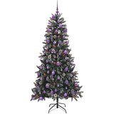 vidaXL Umestno božično drevo med 300 LED Zelena 114 x 114 x 210 cm | Shoptok.si