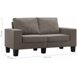 SOFA Sivo-smeđa Dvosjedi tkanina | shoptok.hr