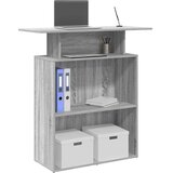  Recepcijski stol sivi sonoma 100x40x104 cm konstruirano drvo | shoptok.hr