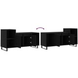 TV ormarić crni 100 x 35 x 55 cm od konstruiranog drva | shoptok.hr