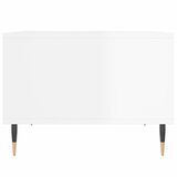  Stolić za kavu sjajni bijeli 60x50x36,5 cm konstruirano drvo | Eponuda.com