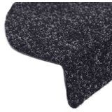  Prostirke za stepenice samoljepljive 30 kom 56x17x3 cm crne poluokrugle | shoptok.hr