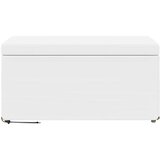  Stolica Bijelo 81 x 41 x 40 cm Umjetna Koža i Fino Radeći Drvo - Bijelo 80 cm Umjetna koža | shoptok.hr