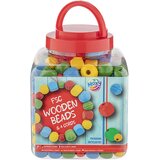  Perlice drvene Color – šareni set u kutijici za izradu nakita Crvena | shoptok.hr