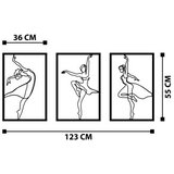 Opviq Zidna dekoracija Zumra, 123x55 cm, 1,2 mm, crna | Eponuda.ba