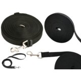 Lean_Toys Dolg povodec za treniranje s pritrdilnim trakom, črn, 5 m | Shoptok.si