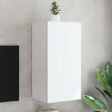  The Living Store Stenska TV omarica z LED lučkami bela 40,5x35x80 cm - TV Stenska Omarica, (21555897) | Shoptok.si