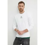 Lacoste Bombažen pulover moška, bela barva