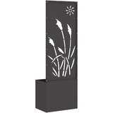  Privatnost u vrtu Crna 50 x 150 cm Hladno valjana čelična | shoptok.hr