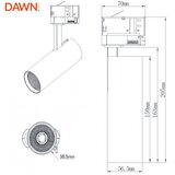  led ref šinski JM-4068 10W 3000K 36° crni trofazni | Eponuda.com