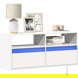 Zidni TV ormarić s LED svjetlima bijeli 100x31x45 cm  Zidni TV ormarić s LED svjetlima bijeli 100x31x45 cm Slike