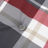  Jastuci za stolice 6 kom crveni karirani 120x50x3 cm od tkanine | shoptok.hr
