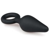 EasyToys - Anal Collection Crni analni čep sa prstenom - mali | shoptok.hr