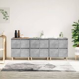  Komoda 3 kosa betonsko siva 60x35x70 cm inženirski les Cene