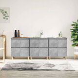  Komode 3 kom siva boja betona 60x35x70 cm od konstruiranog drva | shoptok.hr
