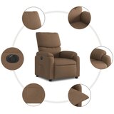 Električni naslonjač od tkanine smeđi | shoptok.hr