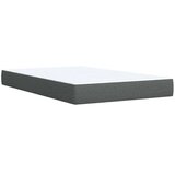 vidaXL Box spring postelja z vzmetnico temno siva 120x200 cm blago | Shoptok.si