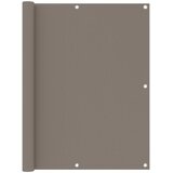 Balkonski zastor smeđe-sivi 120 x 600 cm od tkanine Oxford | shoptok.hr